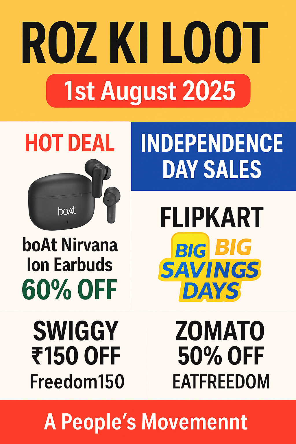 Roz Ki Loot Full Bulletin - 1 Aug 2025