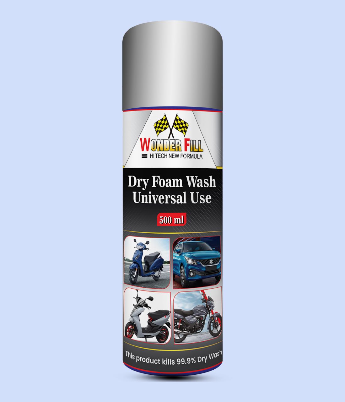 WONDERFILL DRY WASH FOAM CLEANER - UNI WASH 500ML