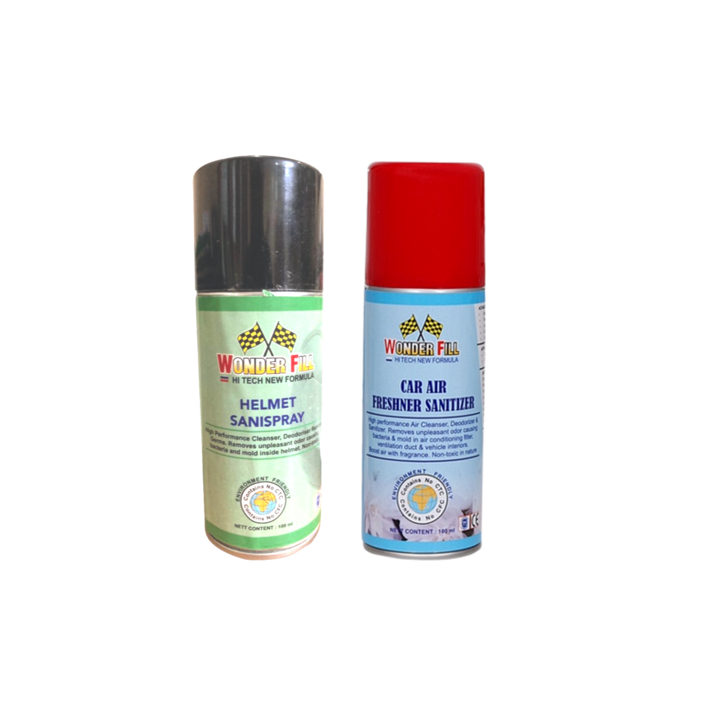 COMBO Helmet Cleaner Sanispray 100 ml & Home Spray 100 ml
