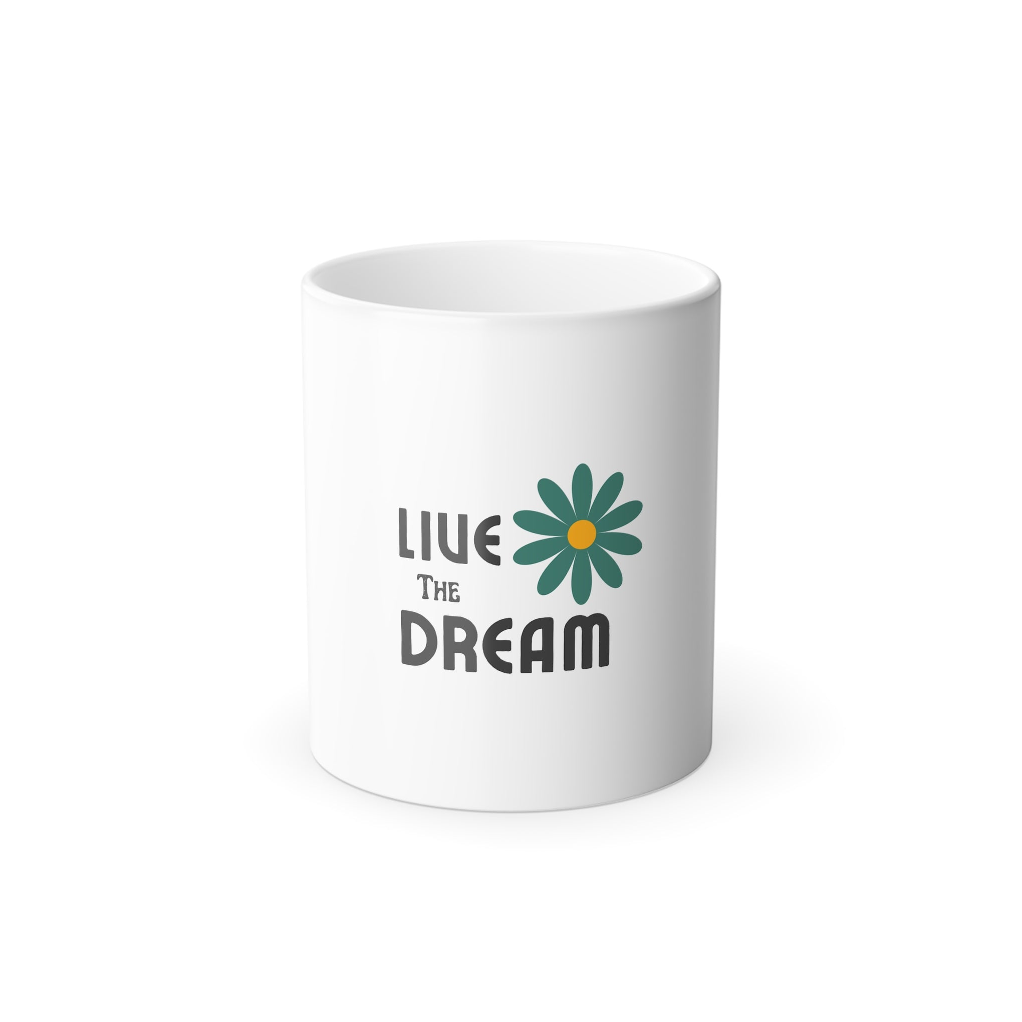 Color Morphing Mug - Live the Dream Inspirational Coffee Cup