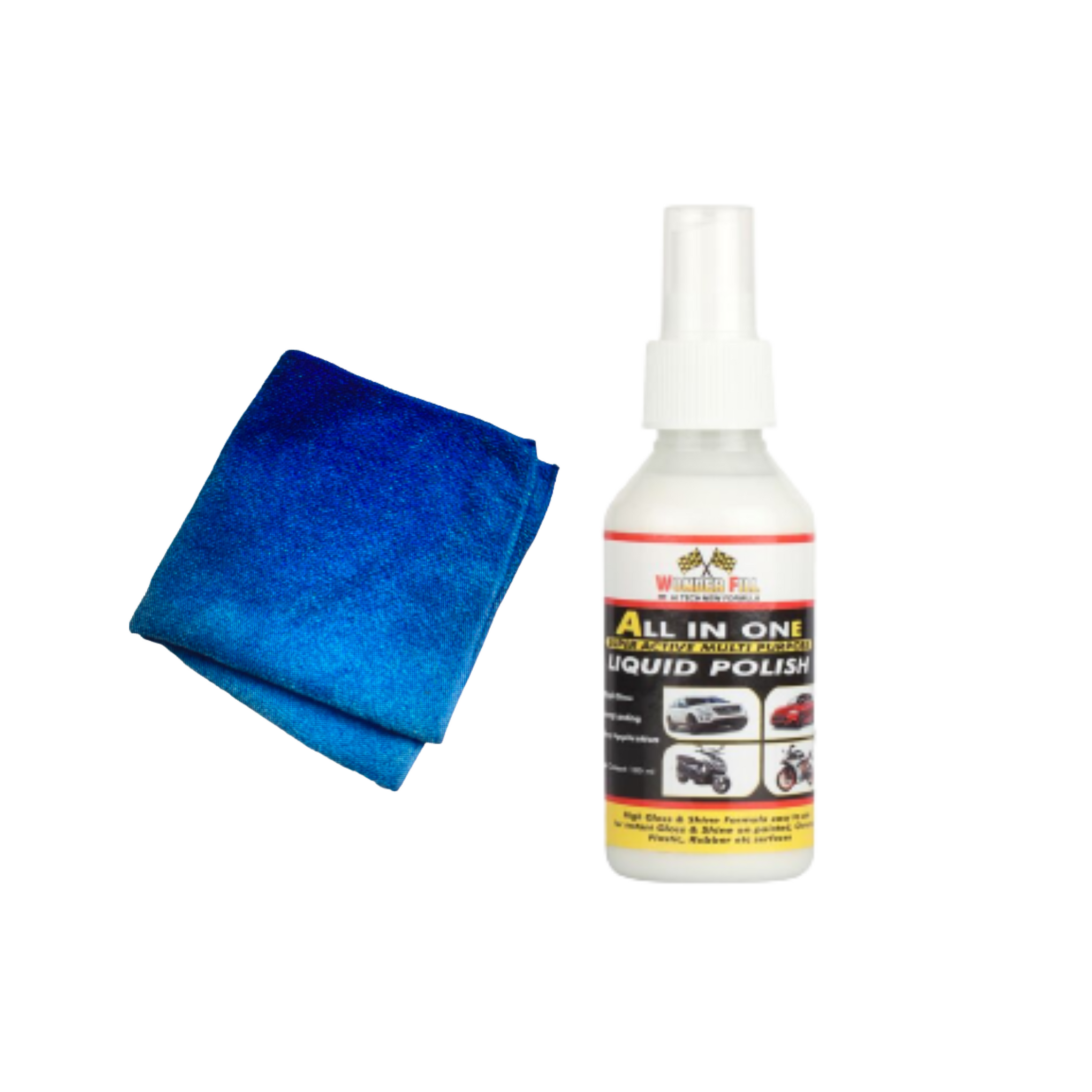 COMBO Microfibre Cloth And Liquid All in One Polish