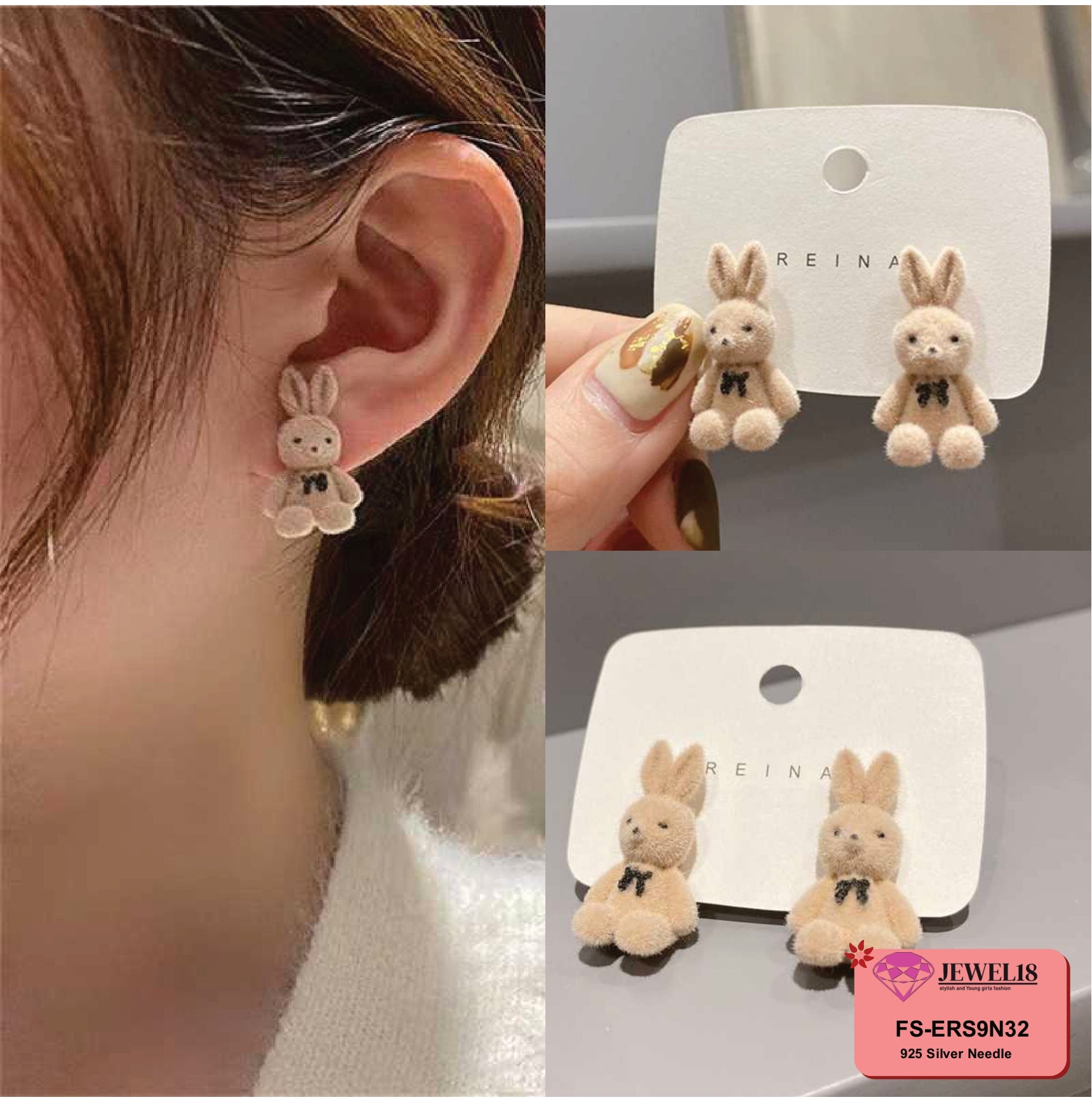 JEWEL18 EARRINGS JEWEL18 EAR FASHION GLOBAL DESIGN GENUINE #9N32