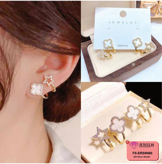 JEWEL18 EARRINGS JEWEL18 EAR FASHION GLOBAL DESIGN GENUINE #9N60