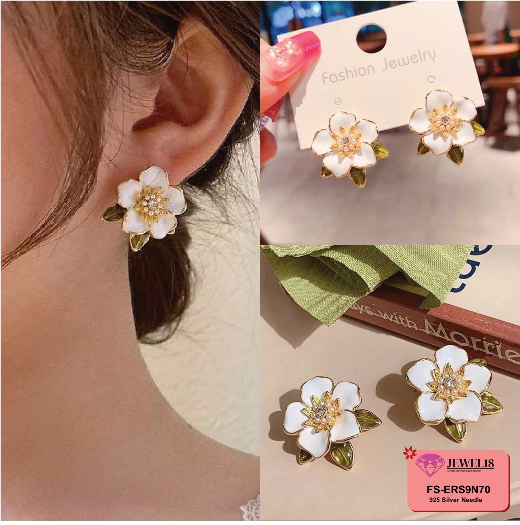 JEWEL18 EARRINGS JEWEL18 EAR FASHION GLOBAL DESIGN GENUINE #9N70