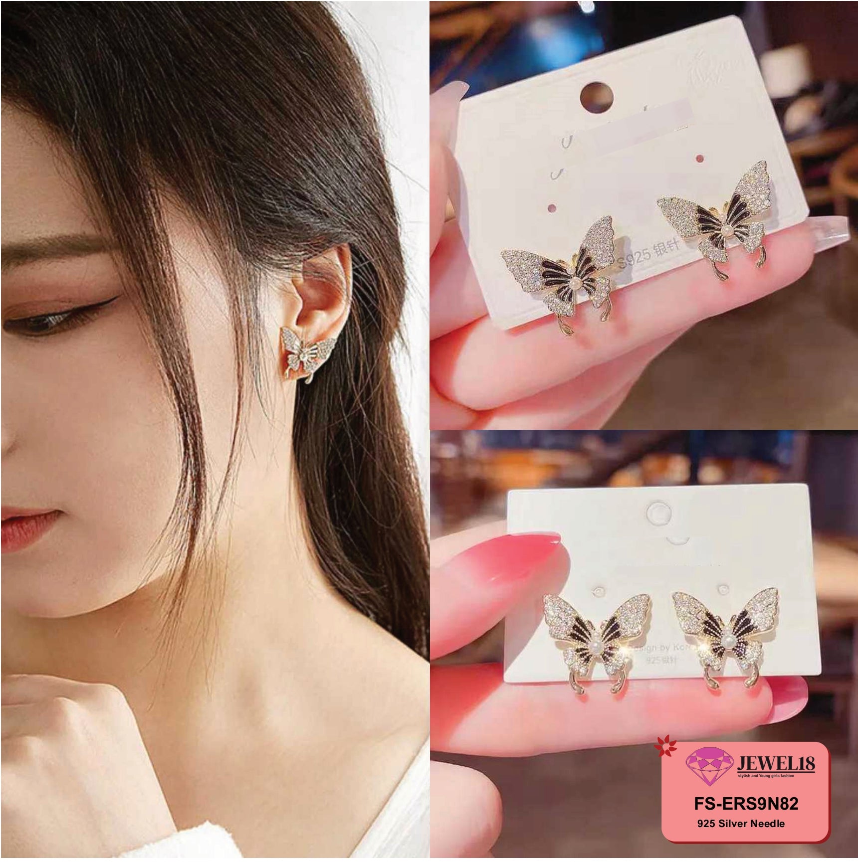 JEWEL18 EARRINGS JEWEL18 EAR FASHION GLOBAL DESIGN GENUINE #9N82