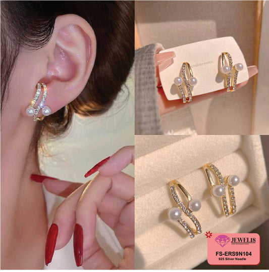 JEWEL18 EARRINGS. EAR FASHION GLOBAL DESIGN GENUINE #9N104