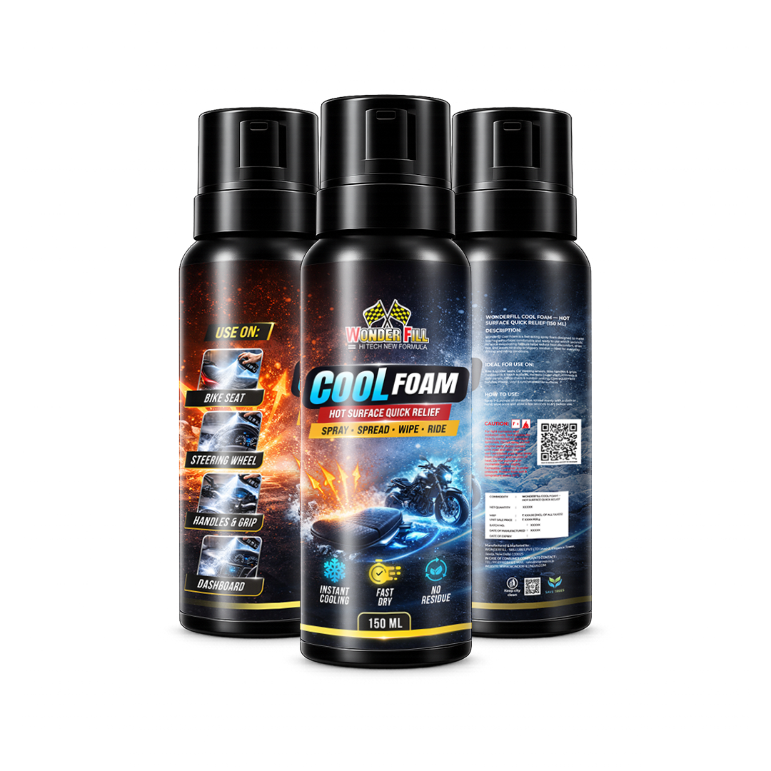 Wonderfill Cool Foam - 150ml (cool down 2 wheeler seats, steering wheels etc in summers)