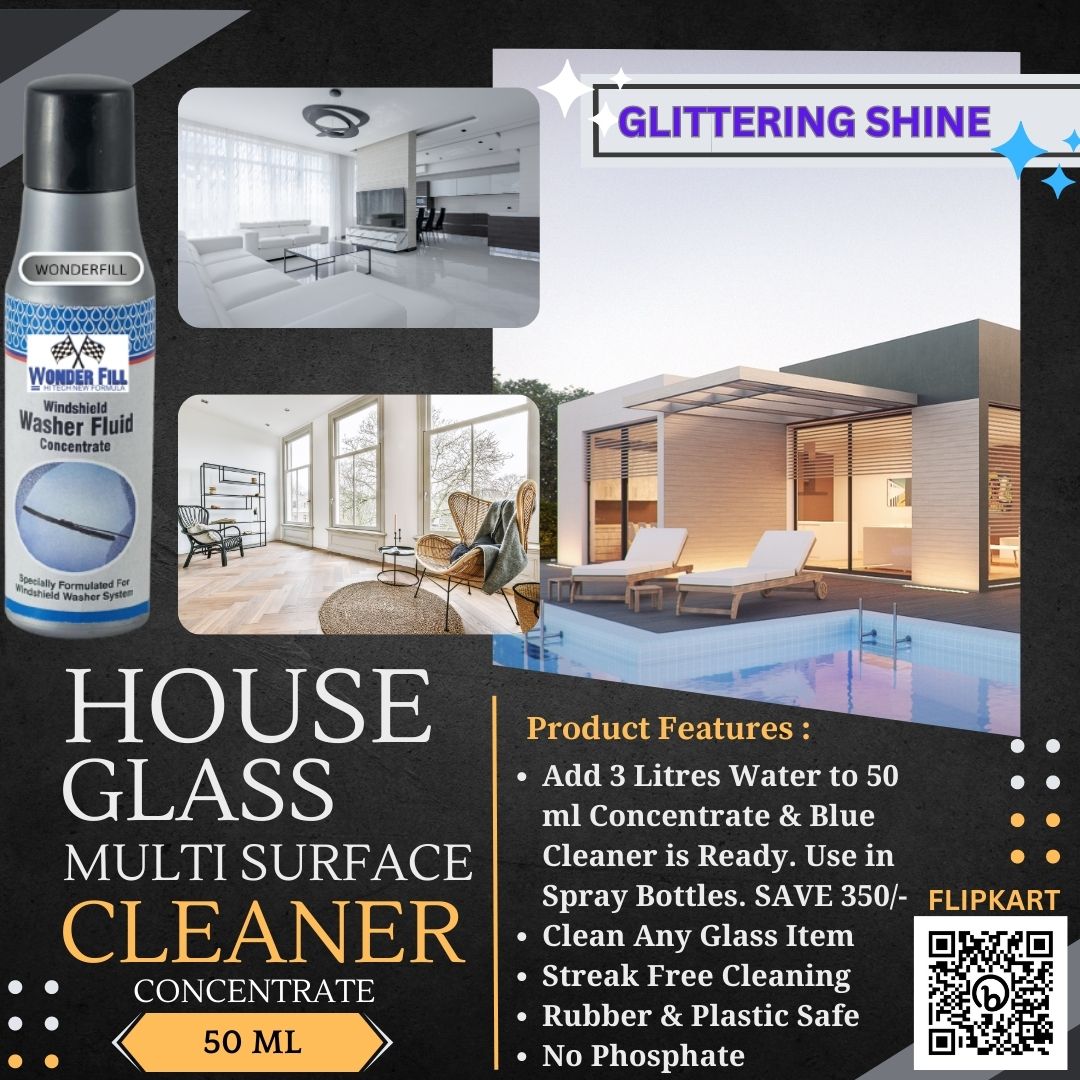 WONDERFILL HOUSEHOLD GLASS & ALL SURFACE CLEANER CONCENTRATE.[Add Free to cart Air Freshener Sanitizer]