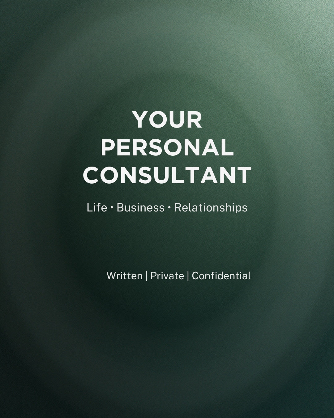 Personal Guidance Consultation (Written | Confidential)