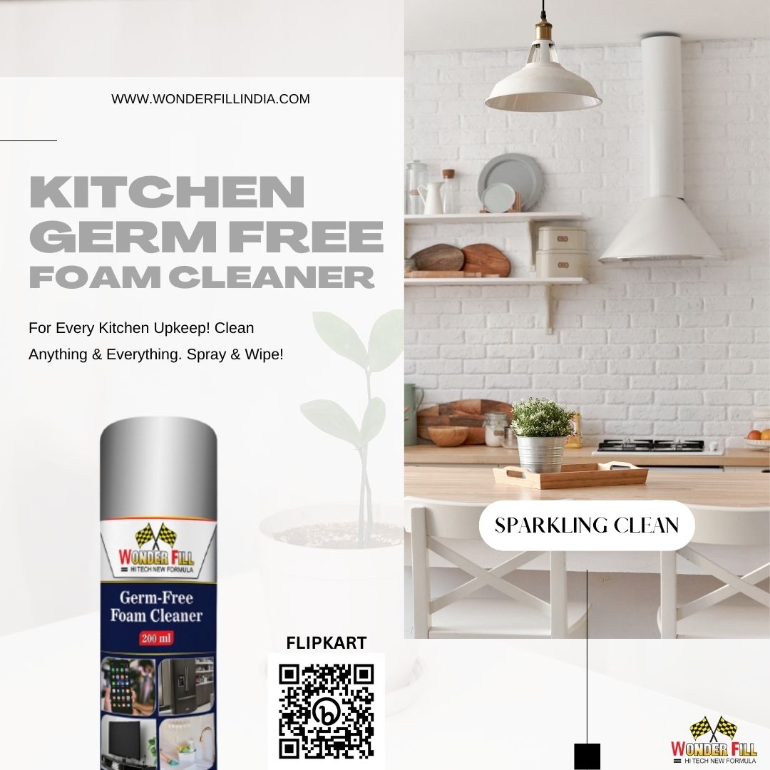 WONDERFILL KITCHEN FOAM CLEANER.[Add Free to cart Air Freshener Sanitizer]