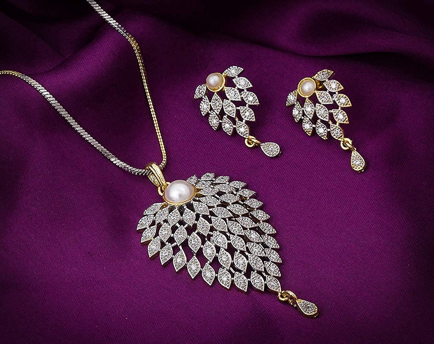 JEWEL18 NECKLACE SET FASHION GLOBAL DESIGN GENUINE #OX3007
