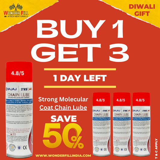BUY 1 GET 3 -STRONG MOLECULAR COAT CHAIN LUBE 500ML
