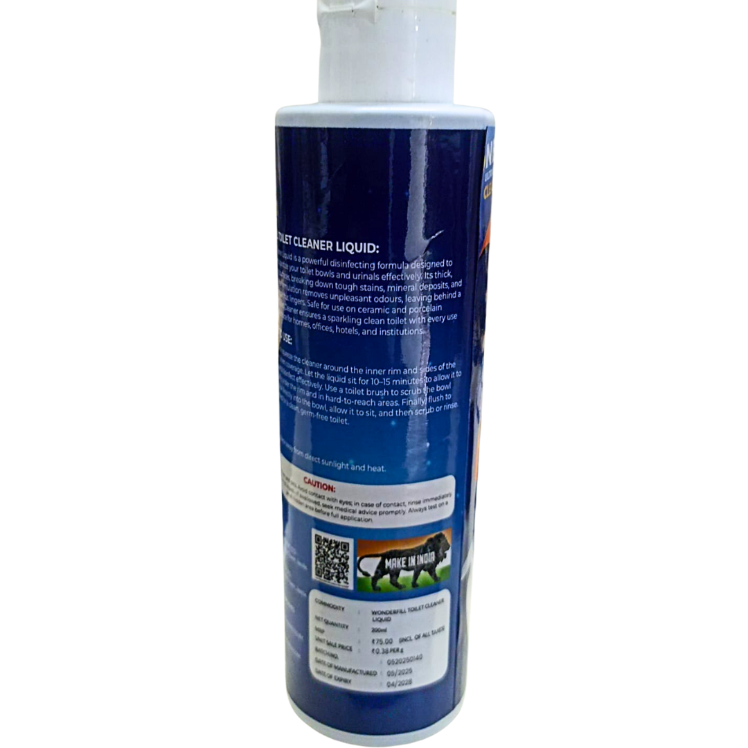 Wonderfill Toilet Cleaner Liquid Concentrate- CDSCO APPROVED