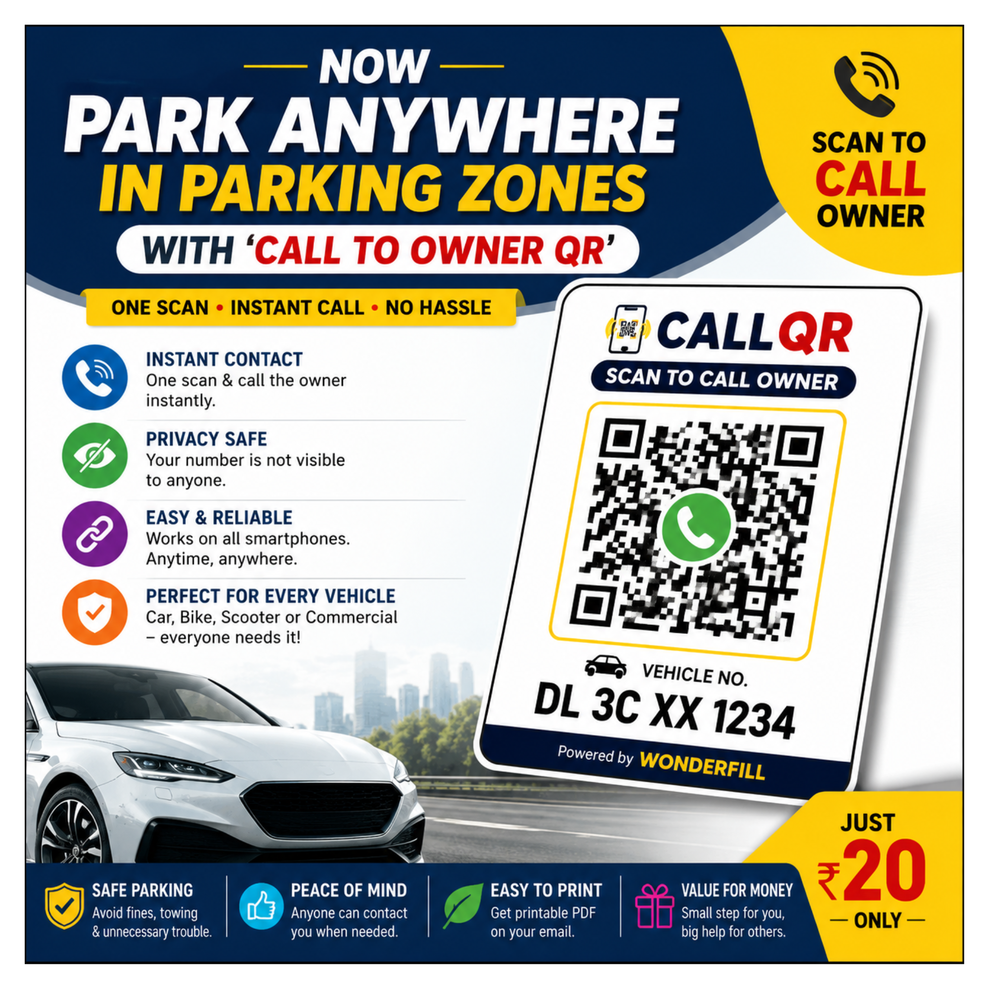 CALLQR – Scan To Call Owner Vehicle QR PDF