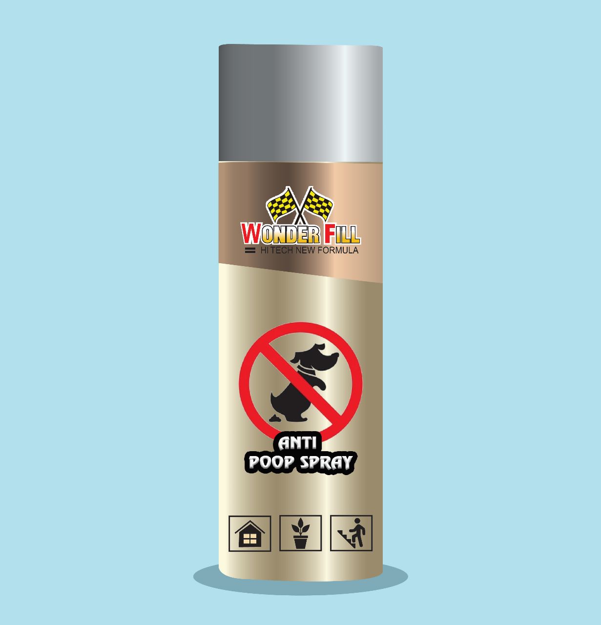 Anti Poop Pee Spray 120 ml (Indoor-Outdoor Use Now)- New Improved