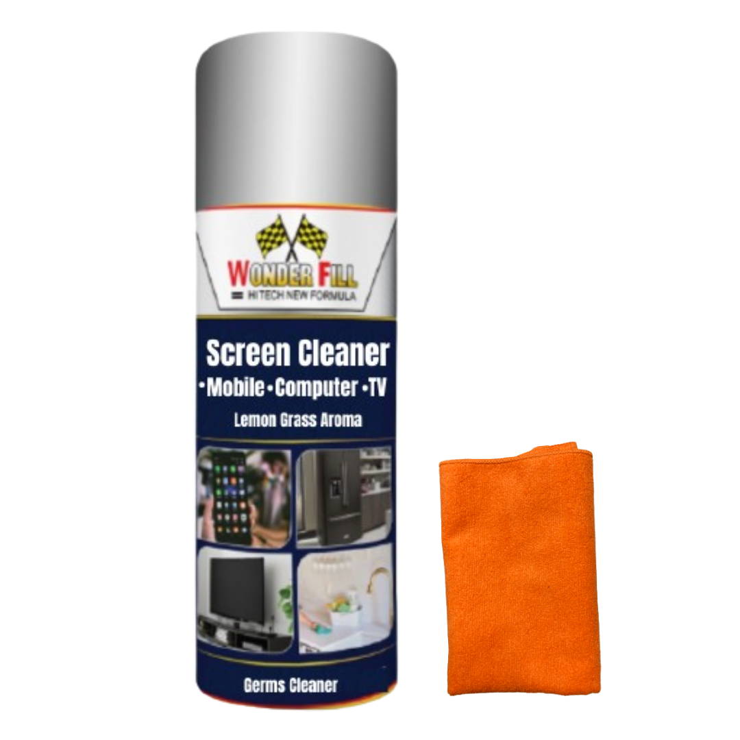 Screen Cleaner Foam – Mobile, Laptop, TV | No Residue | Free Microfibe ...