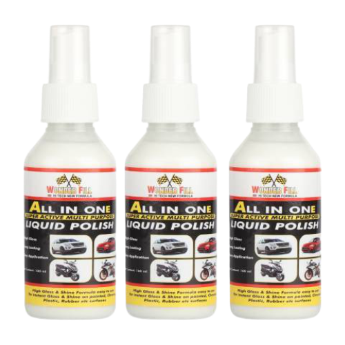 Wonderfill Liquid Car Polish for Exterior Combo (300 ml).[Add Free to cart Air Freshener Sanitizer]